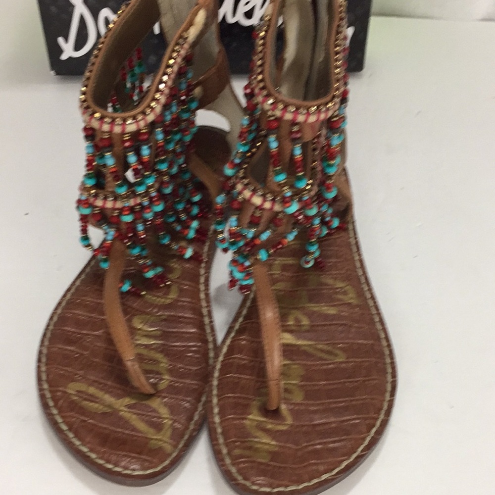 Sam Edelman Beaded Brown Sandals